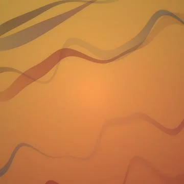 Abstract Fluid Background with Flowing Wavy Lines in Warm Orange and Earth Tones Illustrazione stock