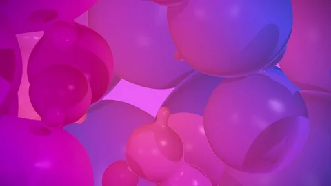 Abstract fluid background with morphing colorful backdrop. Animation of seaml Stock Footage 128315386