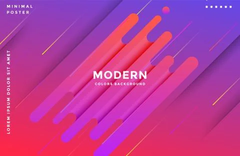 Abstract fluid background with vibrant gradient color. Stock Illustration