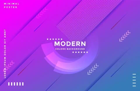 Abstract fluid background with vibrant gradient color. Stock Illustration