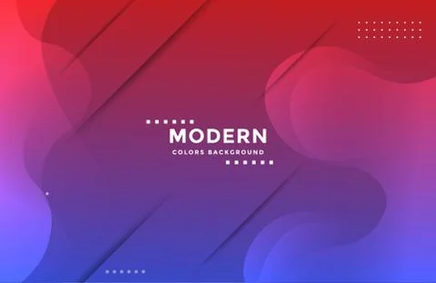Abstract fluid background with vibrant gradient color Stock Illustration