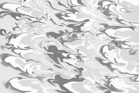 Abstract fluid black and white digital background Stock Illustration