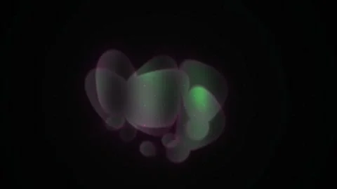 Abstract Fluid Blobs Evolving in Dark Space. Stock Footage 334454701
