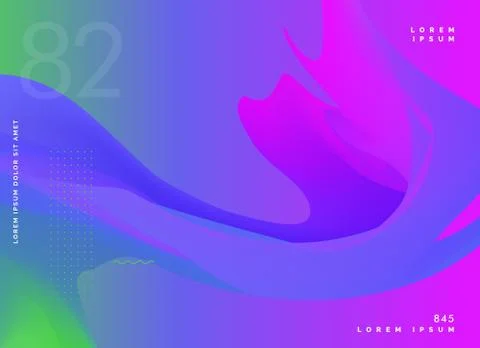 Abstract fluid color gradient background Stock Illustration