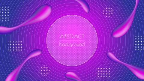 The abstract fluid color pattern of a neon color gradient background. Modern Stock Illustration