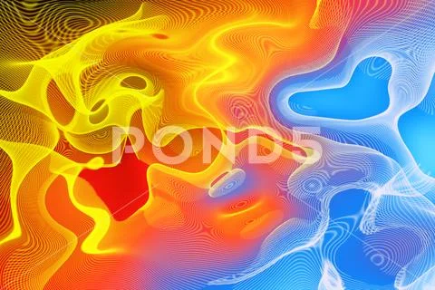 Abstract Fluid Color Swirl Background With Vibrant Gradient Flow PSD Template