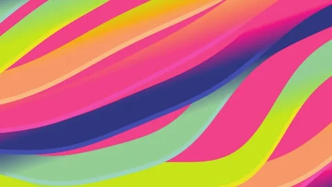 Abstract fluid color transition loop with smooth gradient waves Stock Footage 340003678
