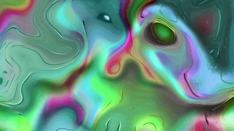 Abstract Fluid Colors Background with Iridescent Organic Shapes Stock Footage 328325804