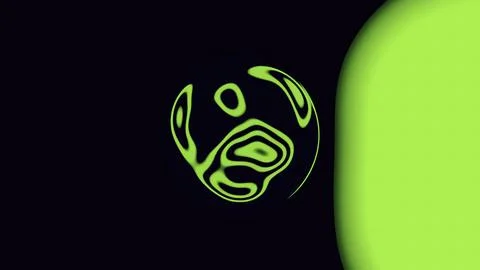 Abstract fluid drop of liquid in bright holographic colors gradients. Design Stock-Illustration