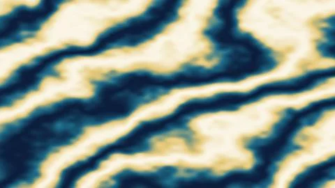 Abstract fluid dynamic waves blue yellow gradient texture 스톡 일러스트