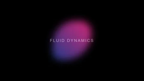 Abstract fluid dynamics simulation background with glowing neon scientific fl Stock Footage 336805394