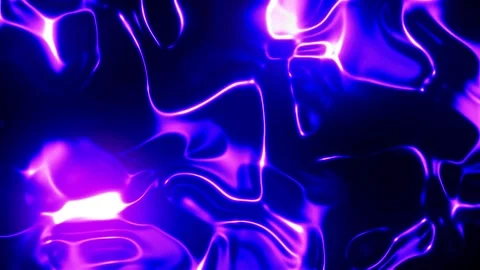 Abstract Fluid Dynamics: Vivid Purple and Blue Patterns Stock Footage 301329614