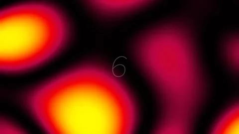 Abstract fluid flow of vibrant red, yellow, and black colors on dark backgrou Stock Footage 342116762
