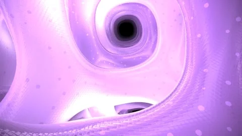 Abstract Fluid Forming in Soft Purple Light Swirling and Surging in Slow Moti Stock Footage 328298752