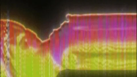 Abstract fluid forms with vibrant color transitions. Vídeos de archivo 335734870