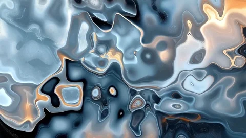 Abstract fluid glossy marbled surface liquid background animation Vídeos de archivo 334746229