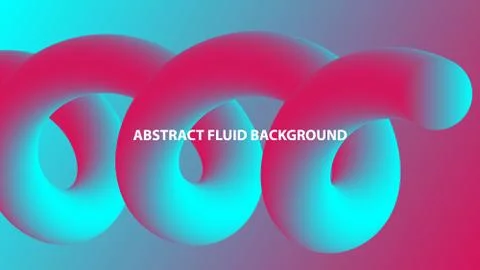 Abstract fluid gradient background, vector illustration Stock Illustration