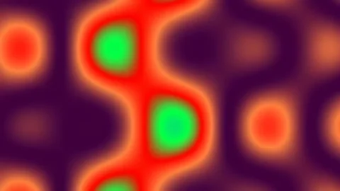 Abstract fluid gradient background with vibrant neon color wave motion Stock Footage 341059332