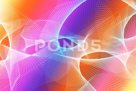 Abstract Fluid Gradient Background With Vibrant Dreamy Colors Modello PSD