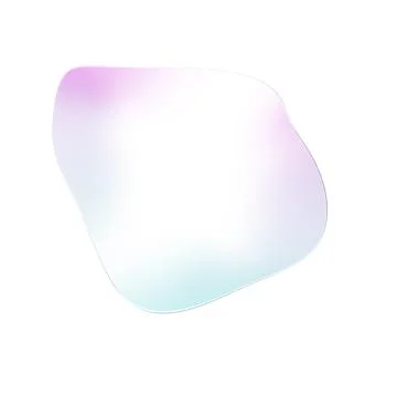Abstract Fluid Gradient Blob Shape Isolated on White Background Modern Organ Stock-Illustration