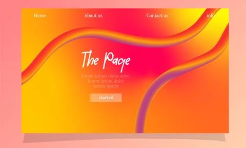 Abstract fluid gradient color background vector design Stock Illustration