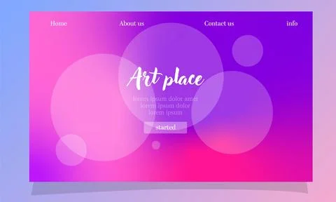 Abstract fluid gradient color background vector design Illustrazione stock