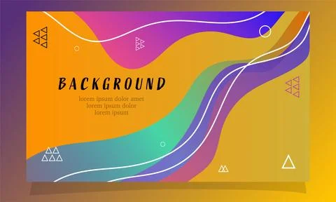 Abstract fluid gradient color background vector design Illustrazione stock