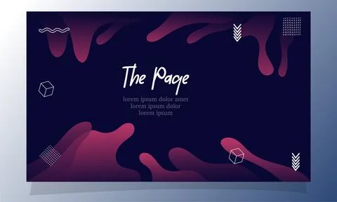 Abstract fluid gradient color background vector design Illustrazione stock