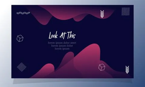 Abstract fluid gradient color background vector design Stock Illustration