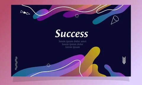 Abstract fluid gradient color background vector design Illustrazione stock