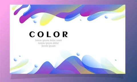 Abstract fluid gradient color background vector design Stock-Illustration