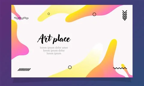 Abstract fluid gradient color background vector design Stock Illustration