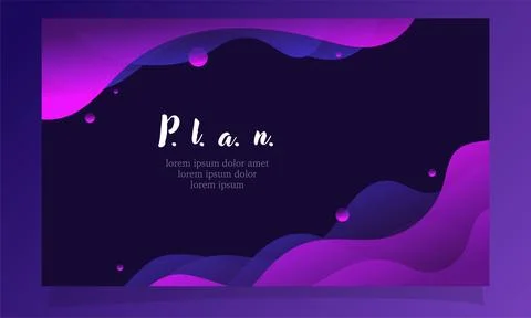 Abstract fluid gradient color background vector design Illustrazione stock