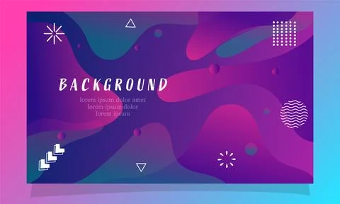Abstract fluid gradient color background vector design 库存插图