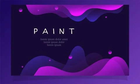 Abstract fluid gradient color background vector design Illustrazione stock
