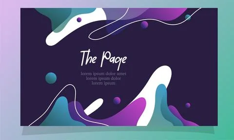 Abstract fluid gradient color background vector design Illustrazione stock