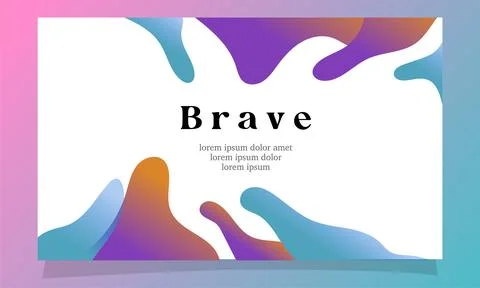 Abstract fluid gradient color background vector design 库存插图