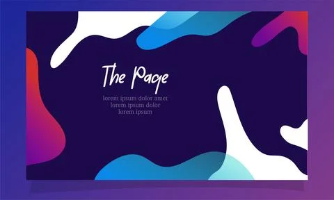 Abstract fluid gradient color background vector design Illustrazione stock