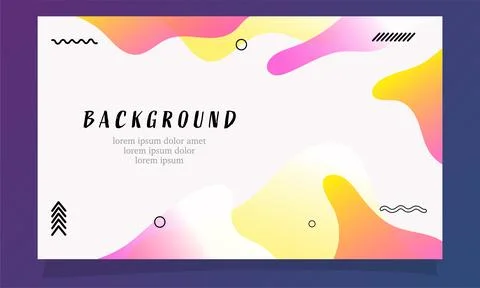 Abstract fluid gradient color background vector design Illustrazione stock