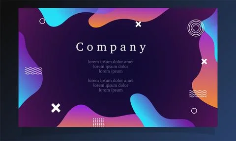 Abstract fluid gradient color background vector design Stock-Illustration