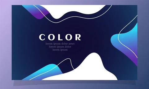 Abstract fluid gradient color background vector design Stock-Illustration