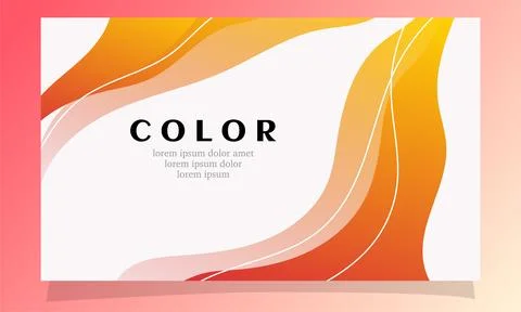 Abstract fluid gradient color background vector design Illustrazione stock