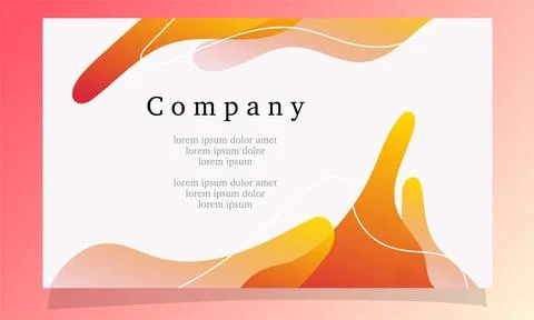 Abstract fluid gradient color background vector design Illustrazione stock