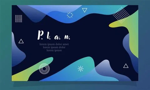 Abstract fluid gradient color background vector design Illustrazione stock