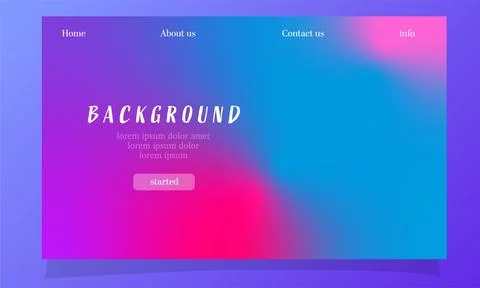 Abstract fluid gradient color background vector design Illustrazione stock