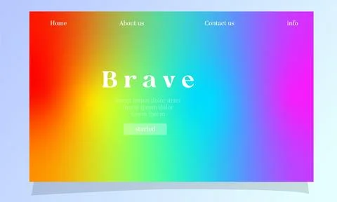 Abstract fluid gradient color background vector design Stock Illustration