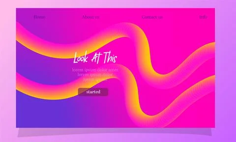 Abstract fluid gradient color background vector design Stock Illustration