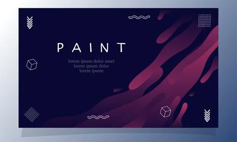 Abstract fluid gradient color background vector design Stock Illustration