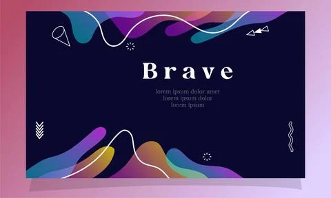 Abstract fluid gradient color background vector design Illustrazione stock