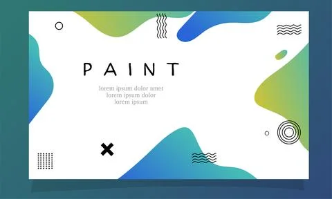 Abstract fluid gradient color background vector design Stock Illustration